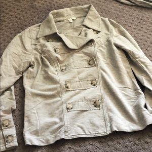 Gray CAbi military jacket
